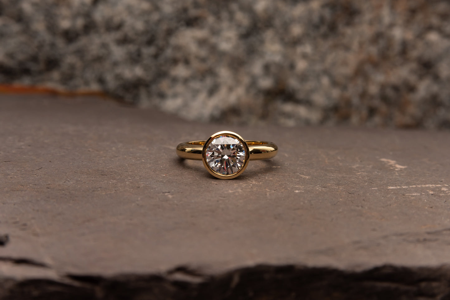 Lab Grown 2ct Round Engagement Ring