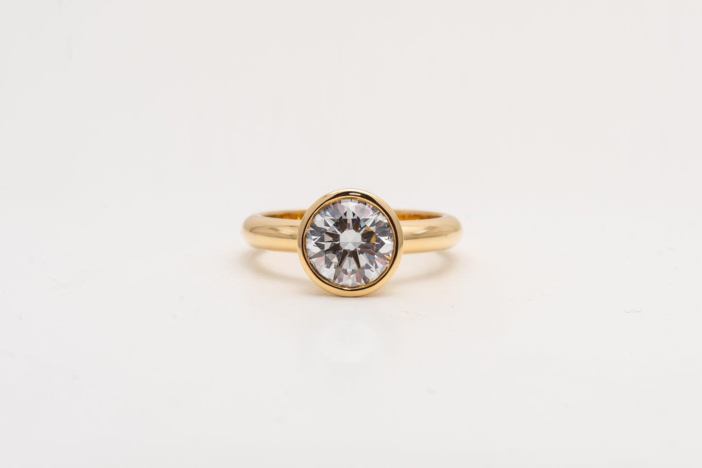 Lab Grown 2ct Round Engagement Ring
