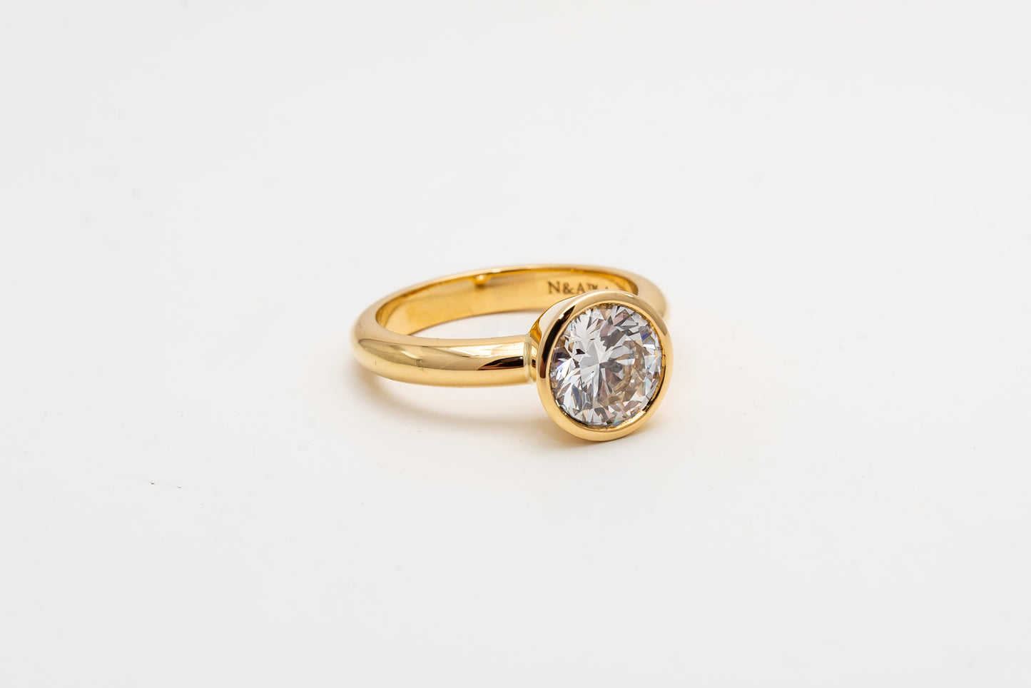 Lab Grown 2ct Round Engagement Ring