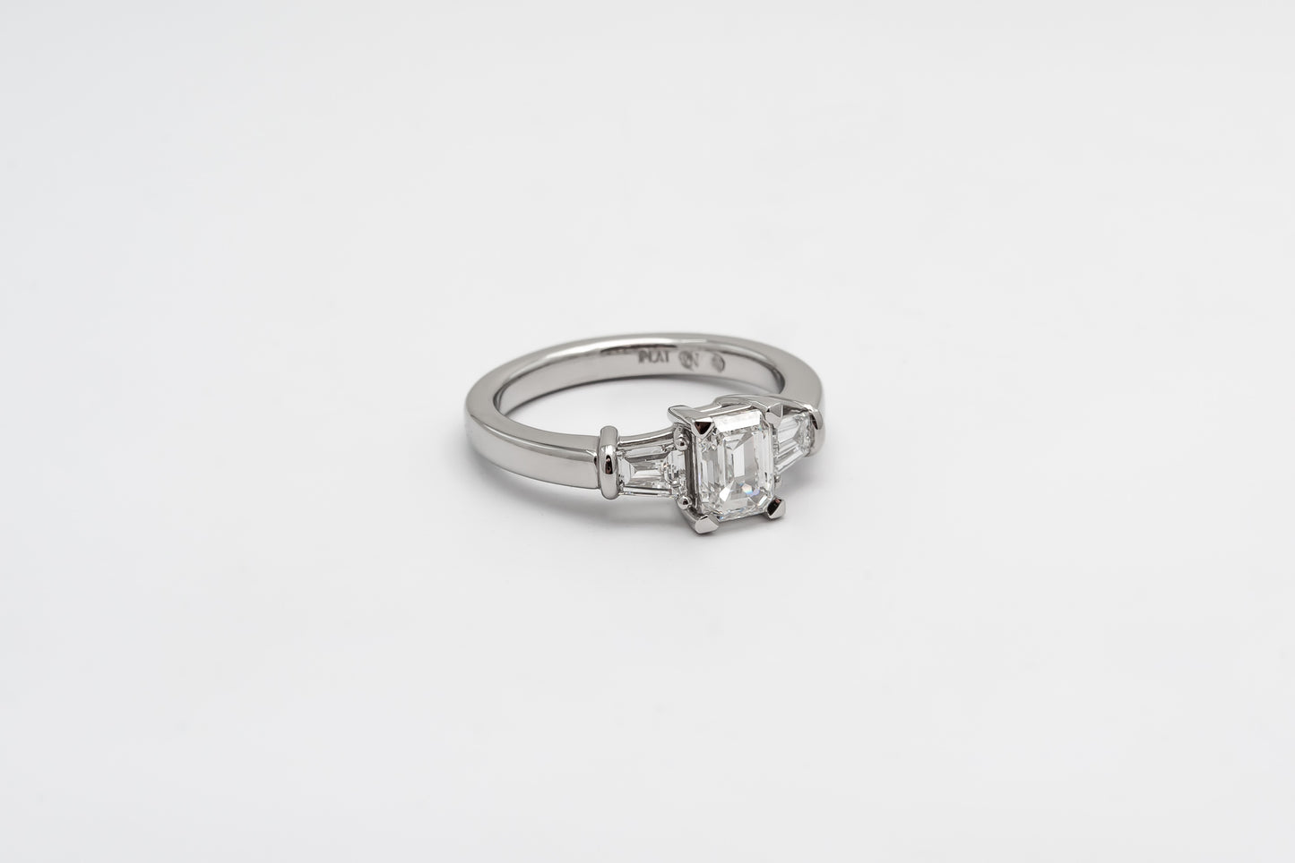 1.41ct Emerald Cut With Tapering Baguettes