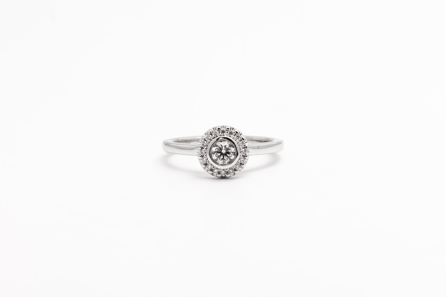 0.25ct Round Halo Engagement Ring