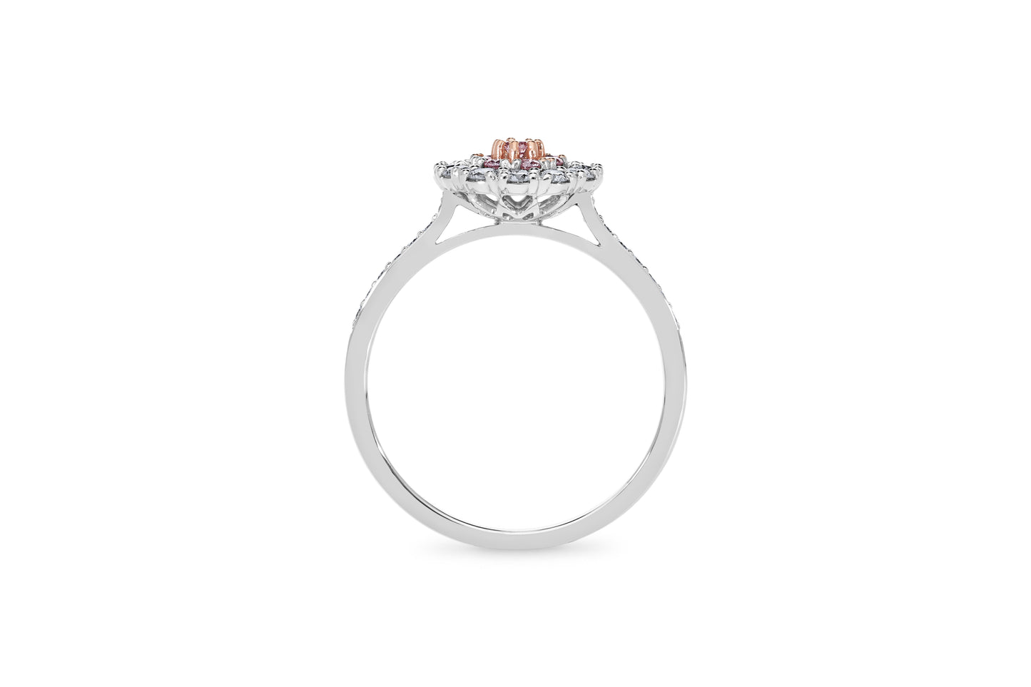 Argyle Pink Diamond Cluster Ring