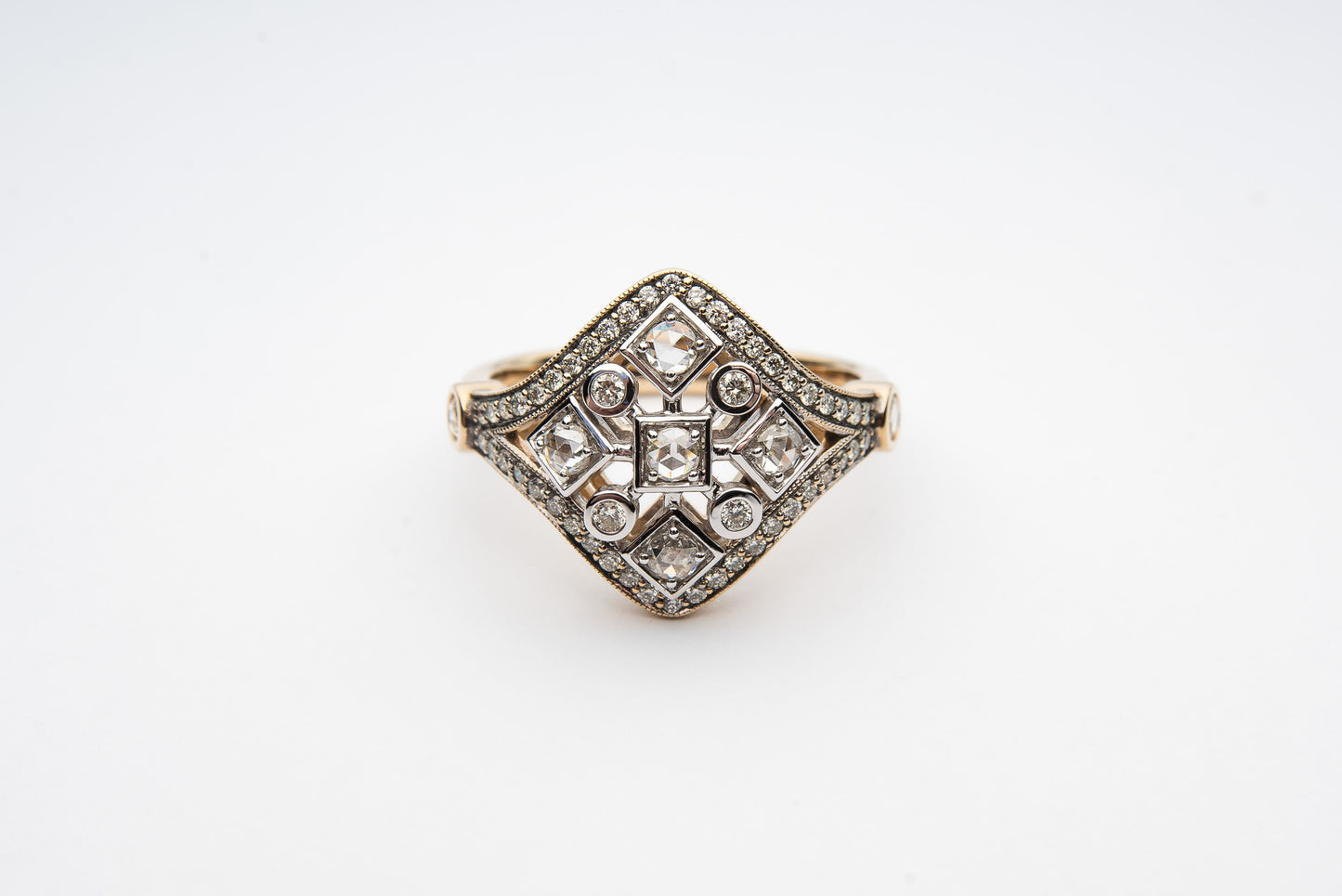 Rose Cut Diamond Ring