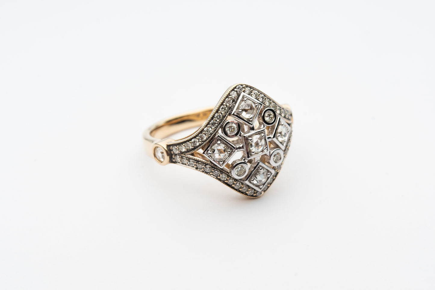 Rose Cut Diamond Ring