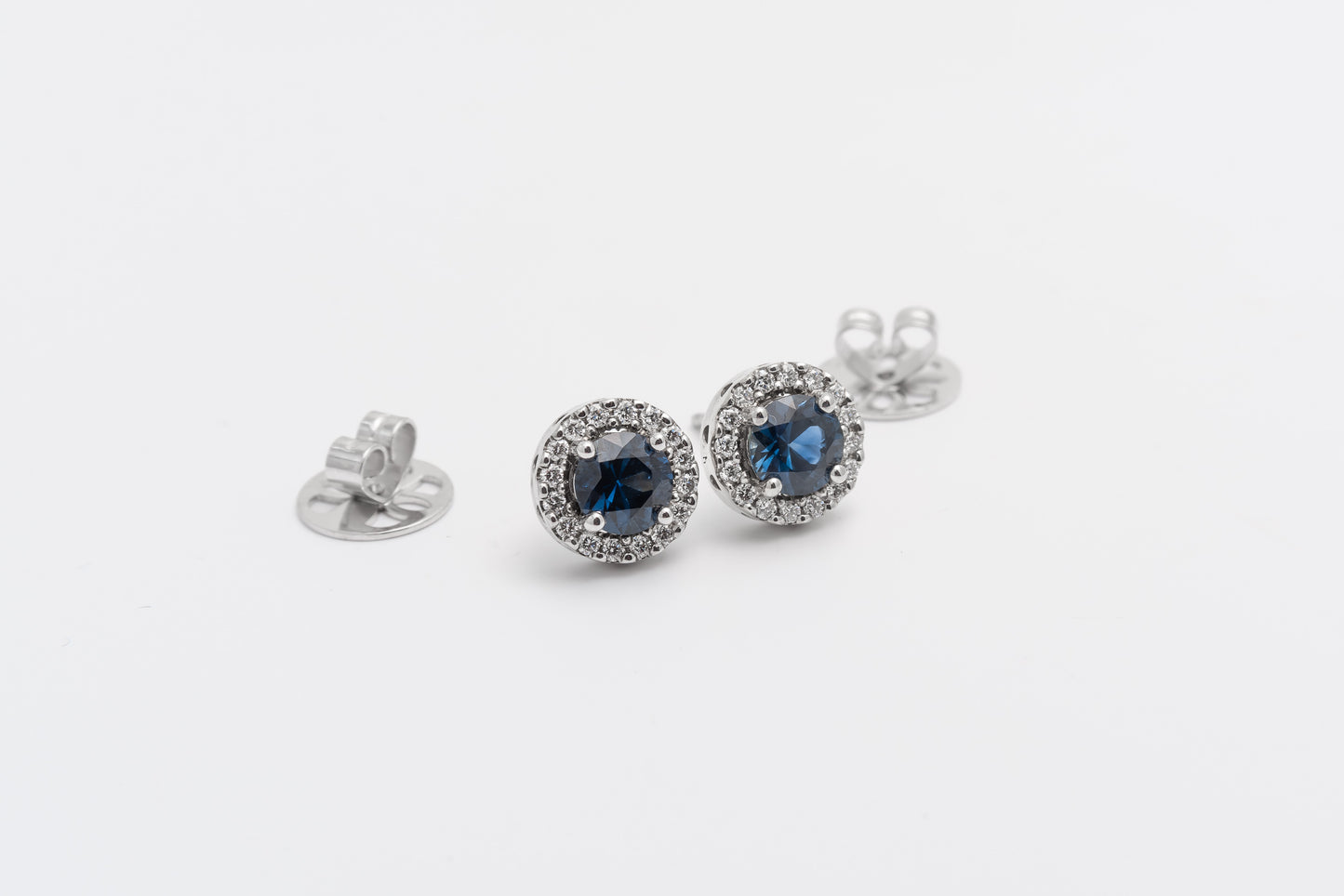 Sapphire And Diamond Studs