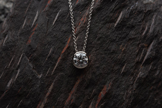 Lab Grown 2ct Diamond Slider Pendant