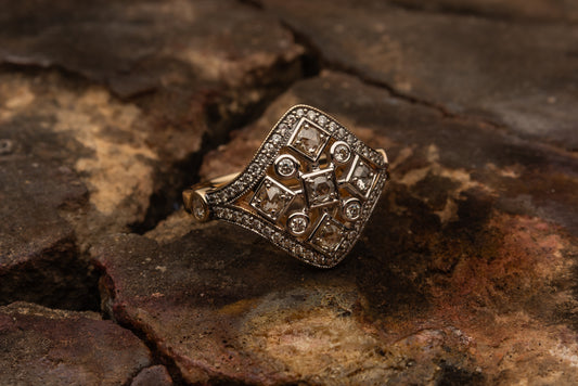 Rose Cut Diamond Ring