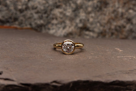 Lab Grown 2ct Round Engagement Ring