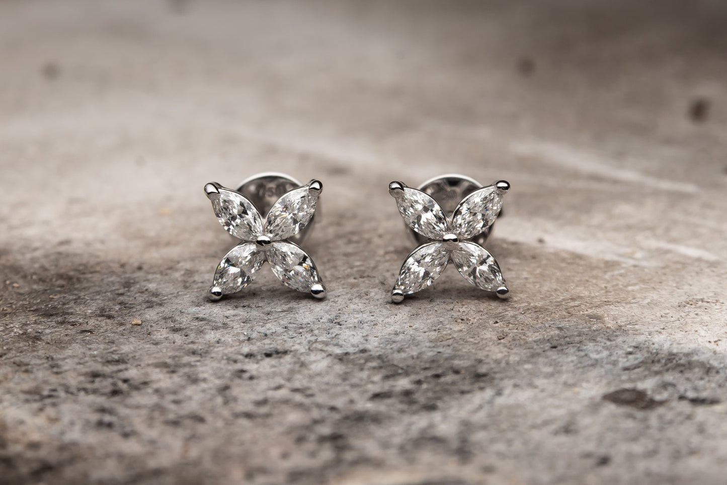 Marquise Diamond Studs
