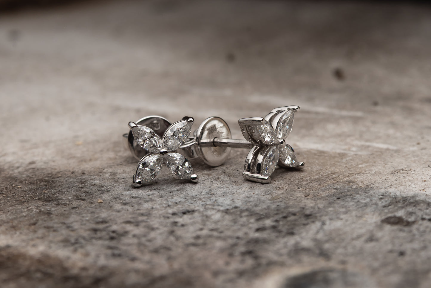 Marquise Diamond Studs