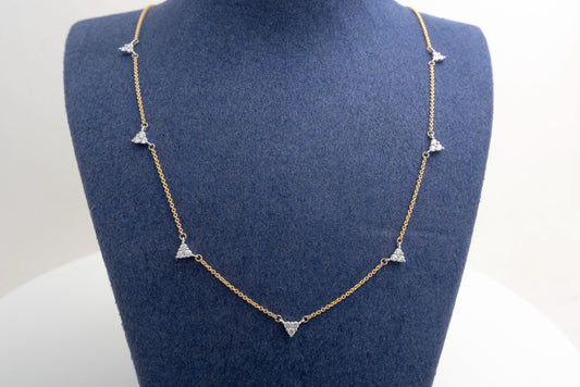 Diamond Triangle Necklace