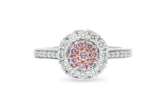Argyle Pink Diamond Cluster Ring