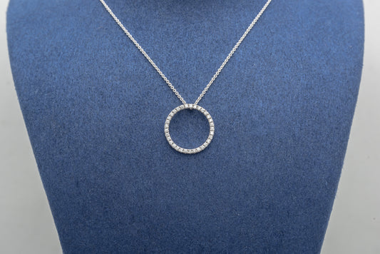 Diamond Halo Pendant