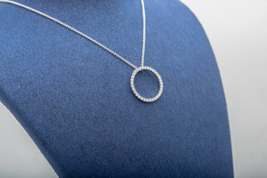 Diamond Halo Pendant