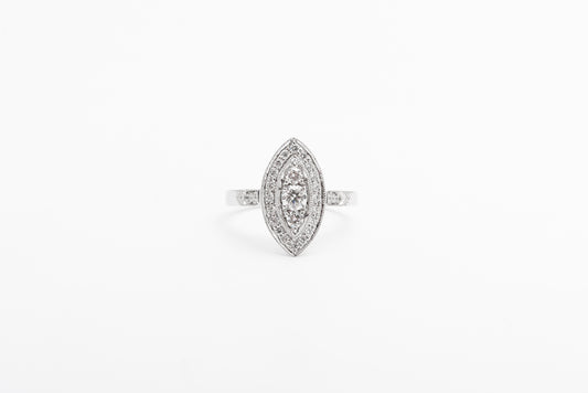 Marquise Shape Diamond Engagement Ring