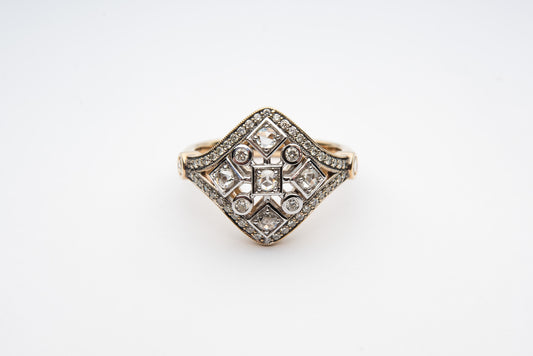Rose Cut Diamond Ring