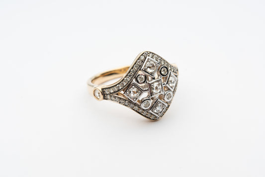 Rose Cut Diamond Ring