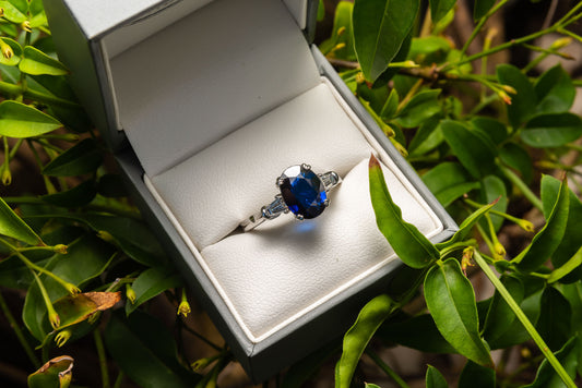 Sapphire and Diamond ring