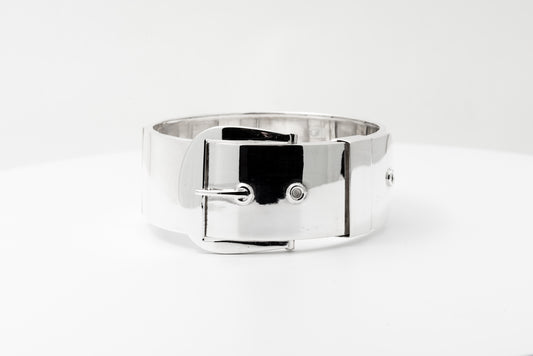 Silver Buckle Bangle