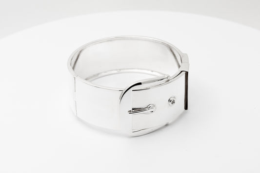 Silver Buckle Bangle