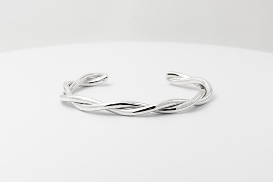 Silver Twist Cuff