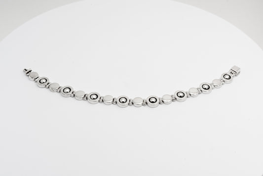 Silver Pattern Bracelet