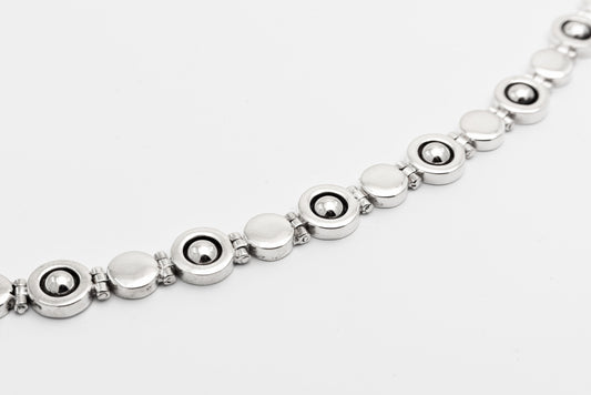 Silver Pattern Bracelet
