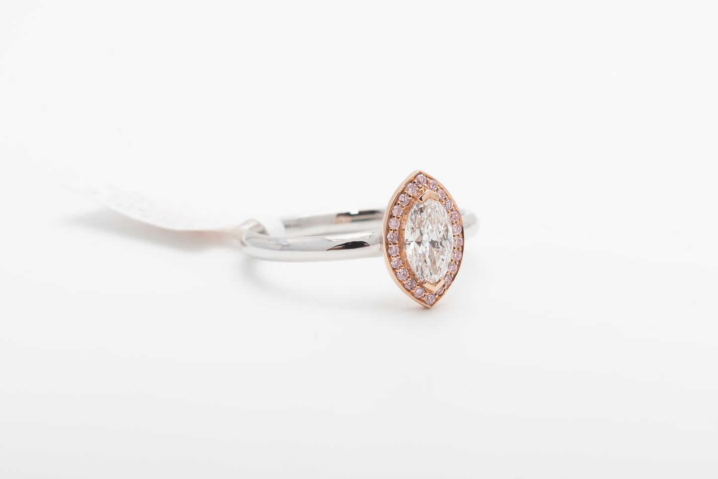 Marquise Diamond Engagement Ring With Argyle Pinks