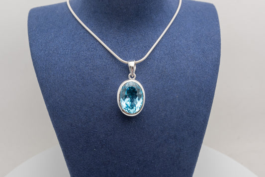 Bezel Set Topaz Pendant