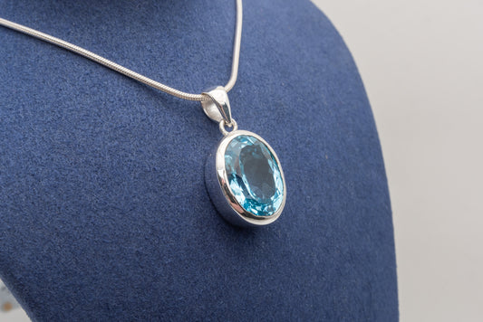 Bezel Set Topaz Pendant